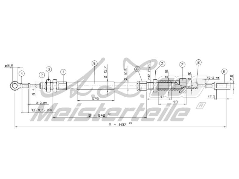 Handbremsseil